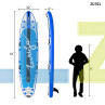 Φουσκωτή μπλε σανίδα Stand Up Paddle Board Techlife 10' – ZU701 - Изображение 1